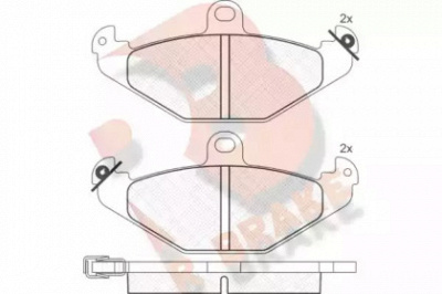 R BRAKE rb0874 -  Комплект тормозных колодок, дисковый тормоз